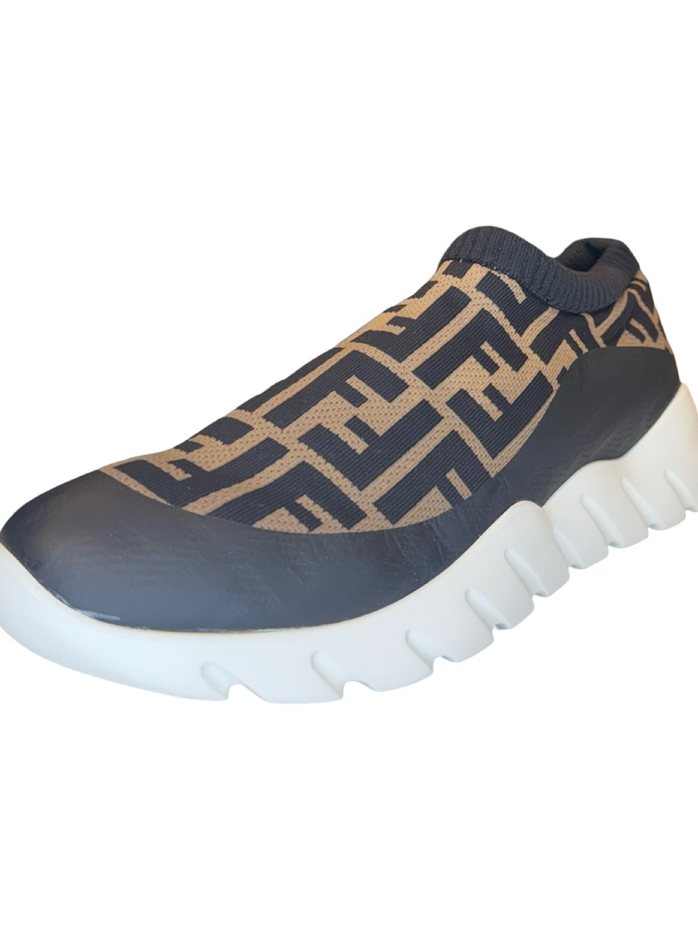 FENDI “FF” SLIP ON SOCK LOW TOP SNEAKER
